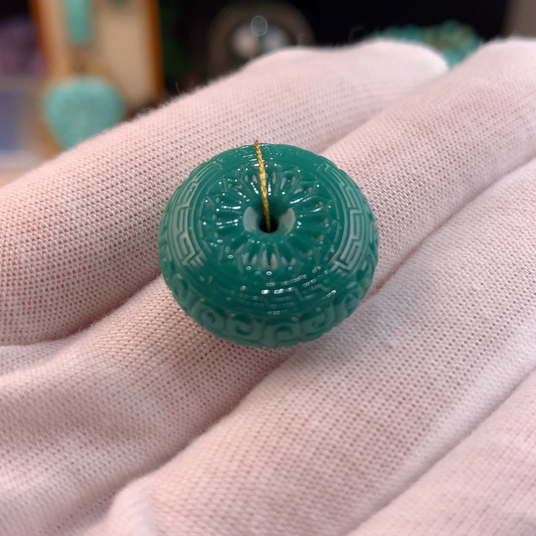 绿松石未镶嵌墩子卡20.5