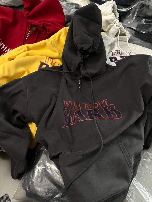 十三行时连帽加绒卫衣女中长款遮屁股宽松慵懒风