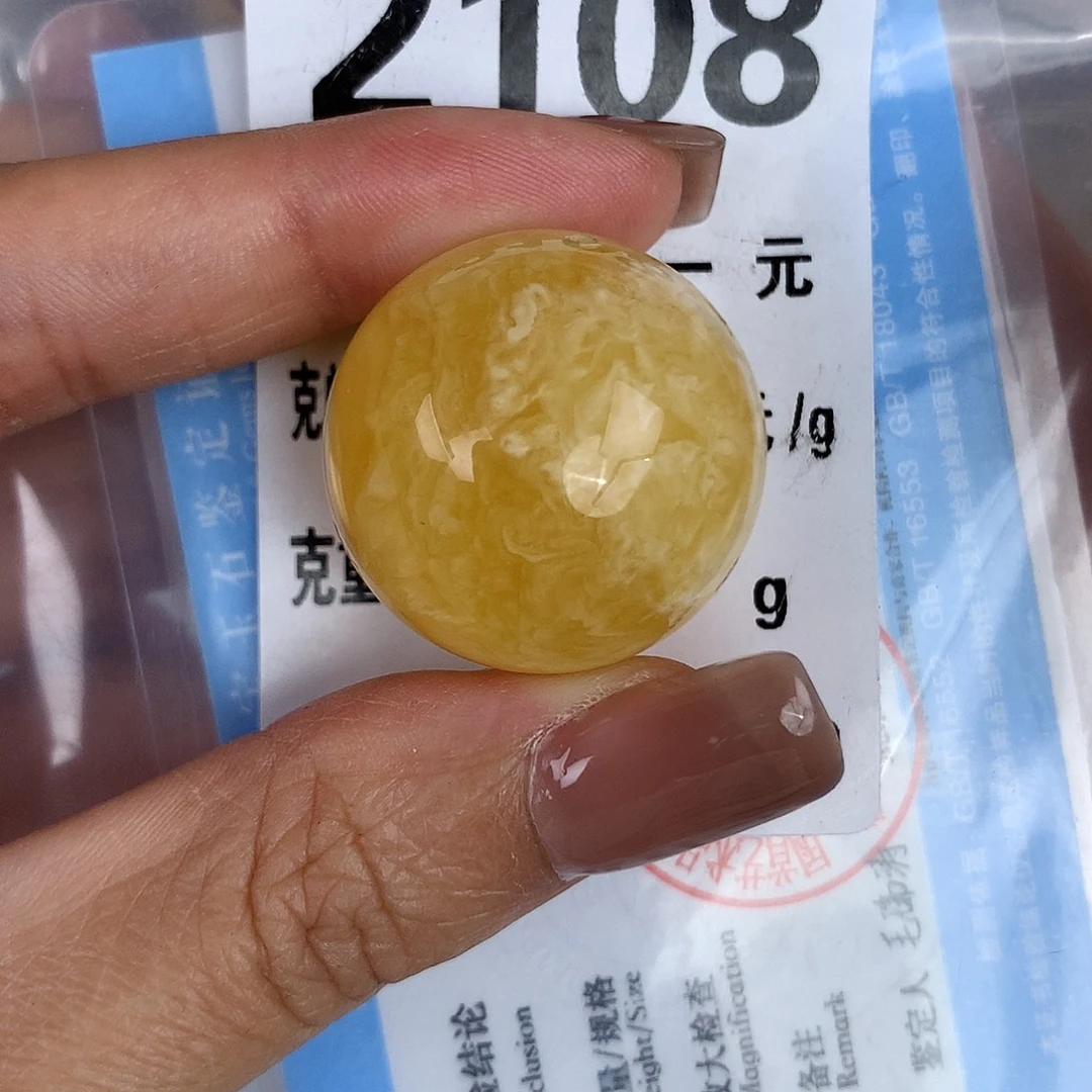 蜜蜡未镶嵌珠宝奇石25.5 植物