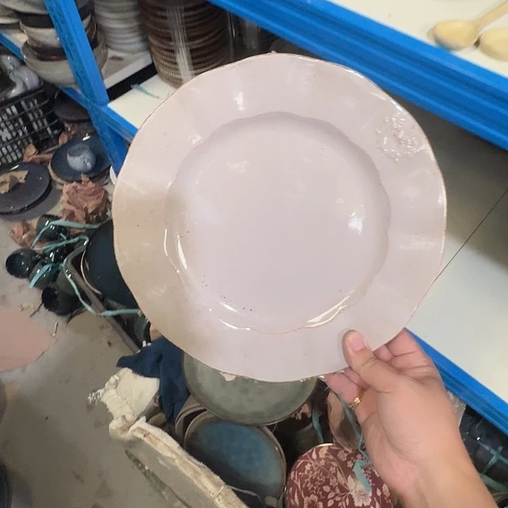 陶大盘2个装陶瓷盘子