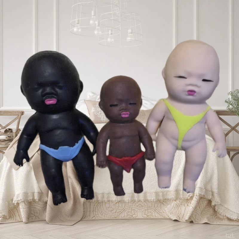 减压搞怪黑人娃娃掌心学生好玩解压揉捏礼物捏捏乐玩具有趣小娃娃
