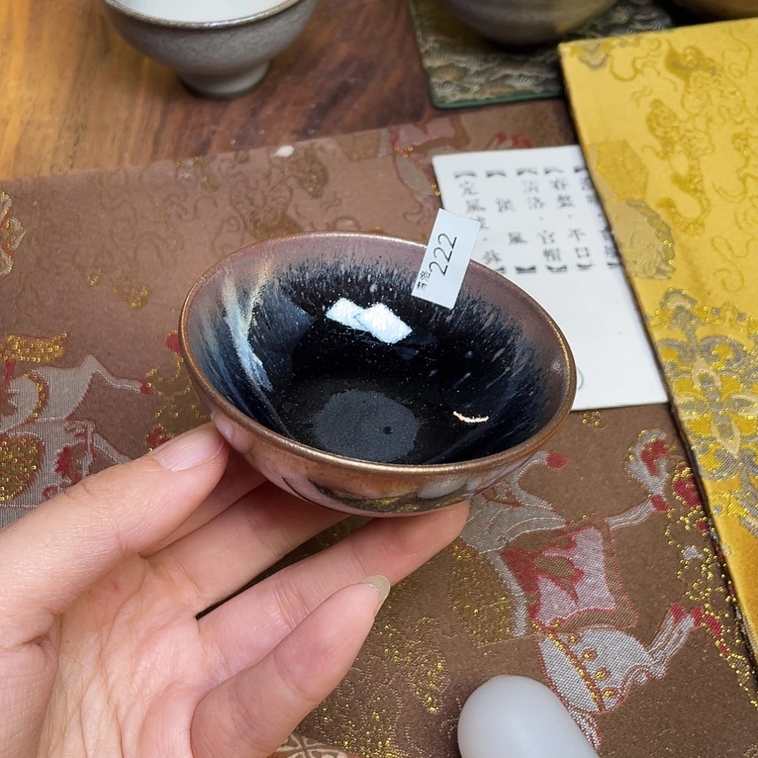 茶盏222 薄胎柴烧建盏微瑕