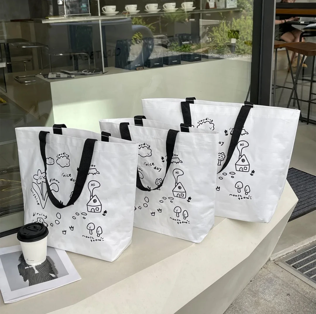 高档编织袋服装店手提袋大容量购物袋礼品袋时尚收纳包装袋定制