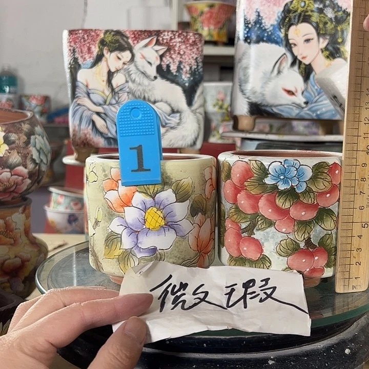 ****鸭景德镇手绘花盆性价比超高