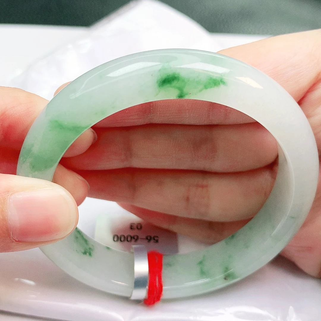 翡翠未镶嵌手镯缅甸天然a货翡翠手镯