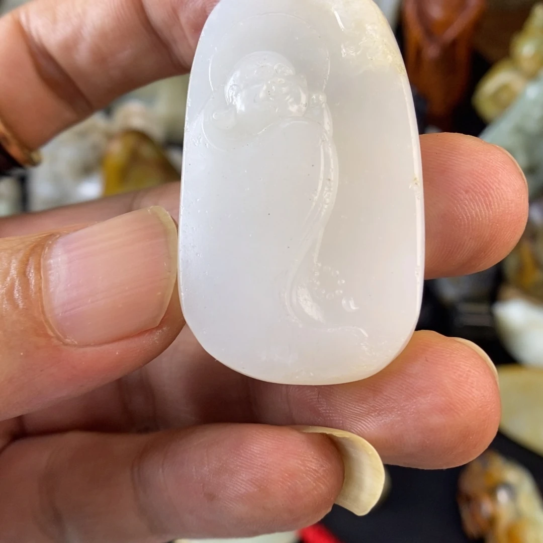 和田玉未镶嵌挂件