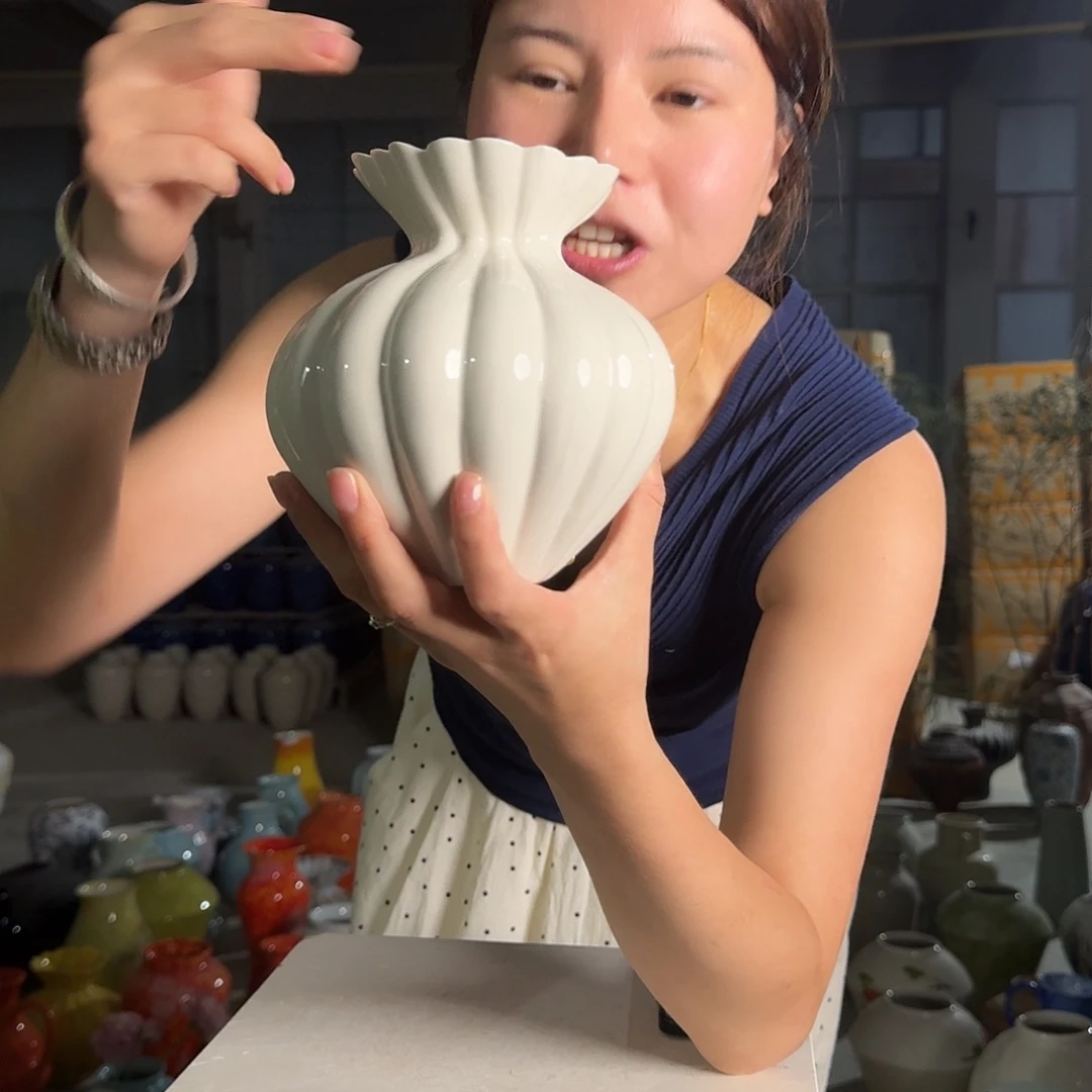 景德镇陶瓷花瓶法式小南瓜
