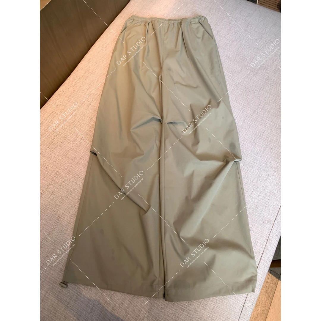 DAR STUDIO 深圳货【捏褶工装裤】2025春夏抽绳宽松百搭休闲裤86169