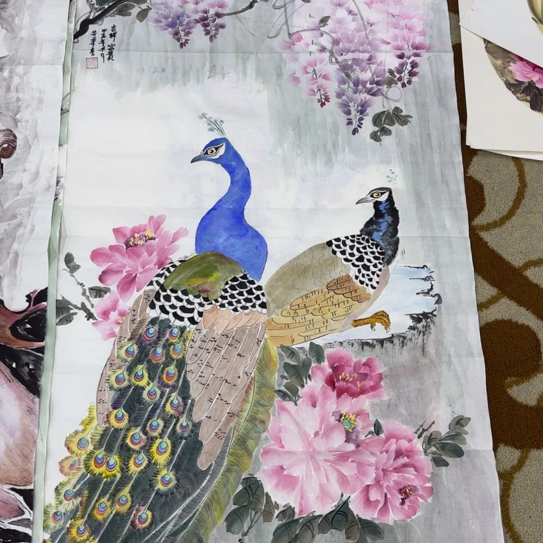 国画芳华四尺花鸟