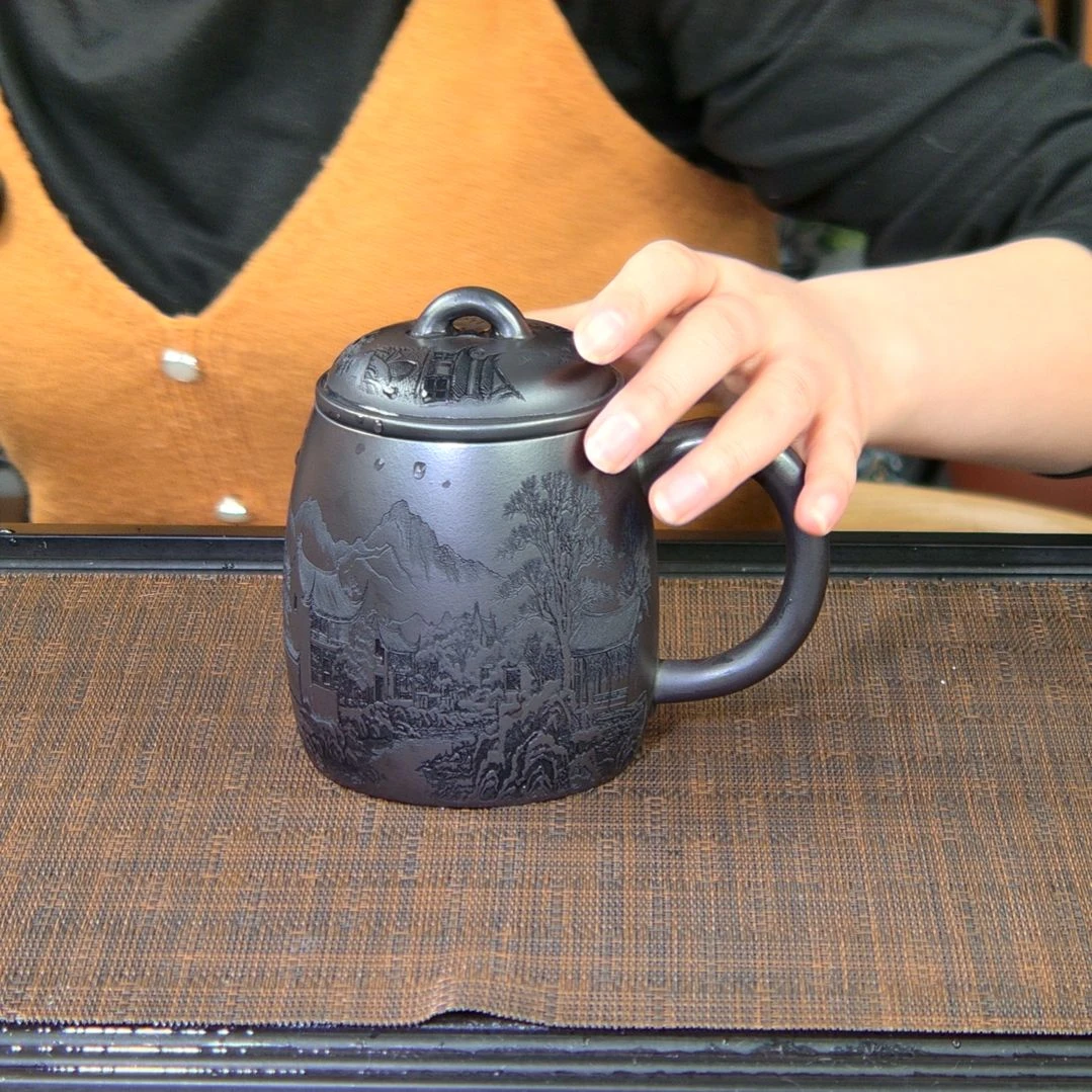 茶杯紫砂高货放漏