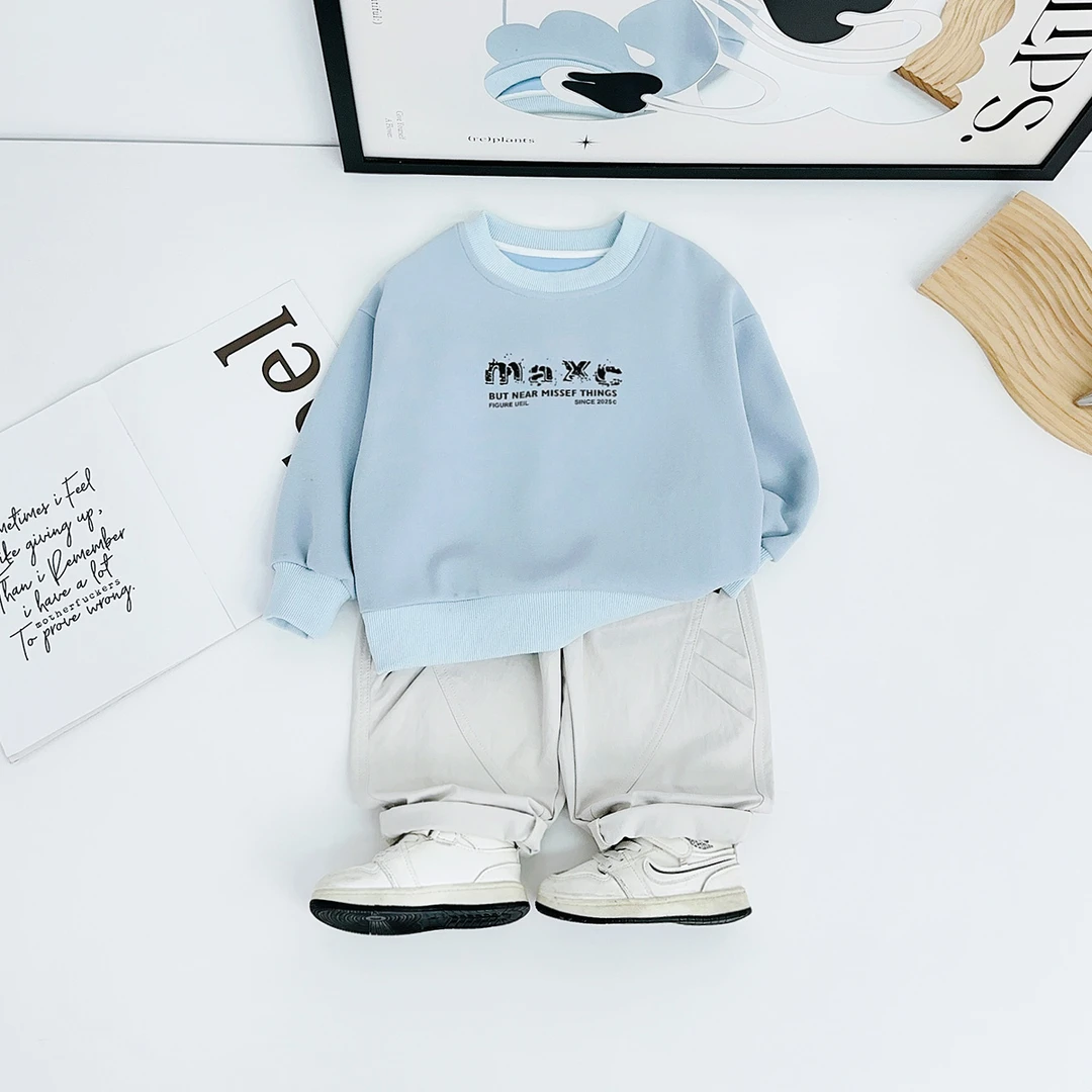 儿童卫衣长袖2025秋新款秋装男童春秋上衣 BDQ25120 悠悠童话童装