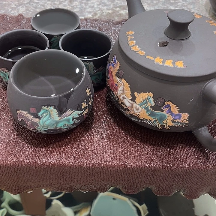 茶壶紫砂马到成功大汉瓦