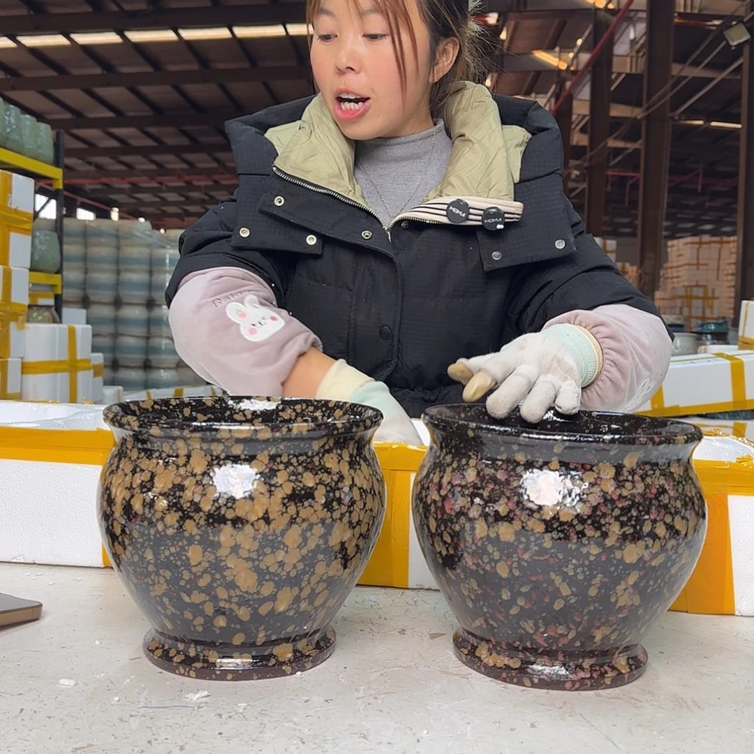 紫砂花盆云上花盆0102-269