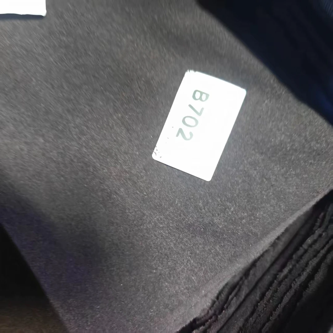 702深咖色双面羊绒大衣布料