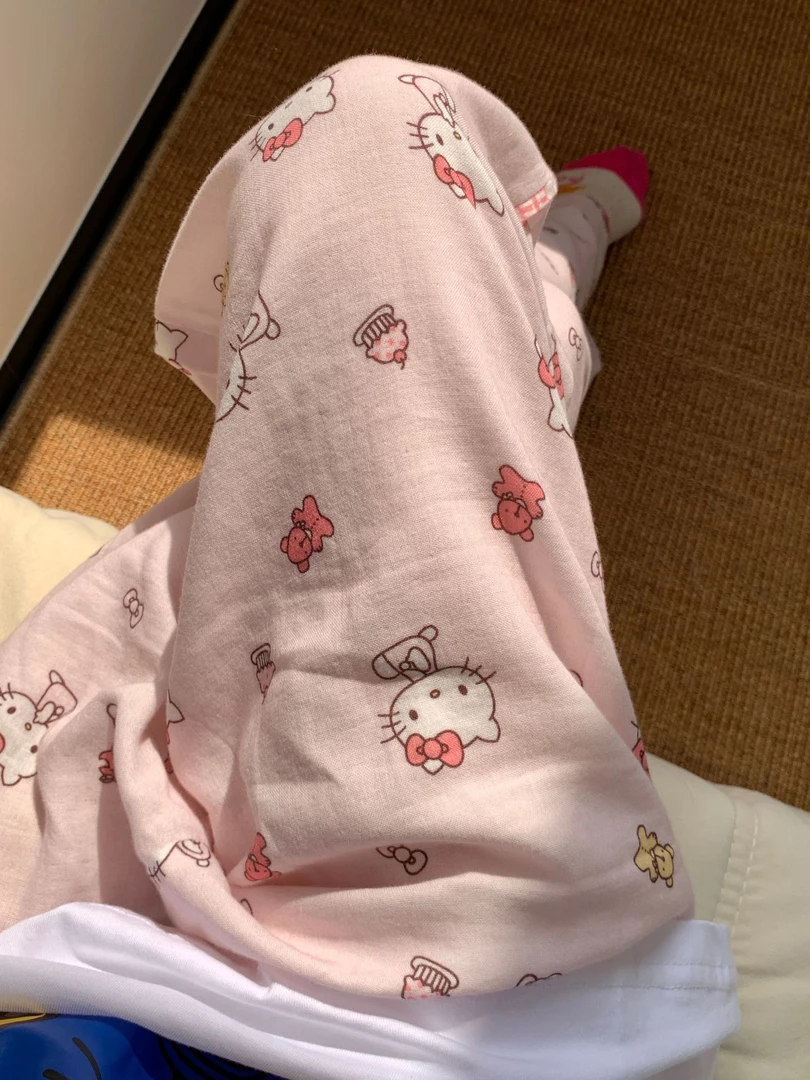 【A类全棉双层纱 kitty系列】夏季新款家居服可爱KT长裤宽松舒适