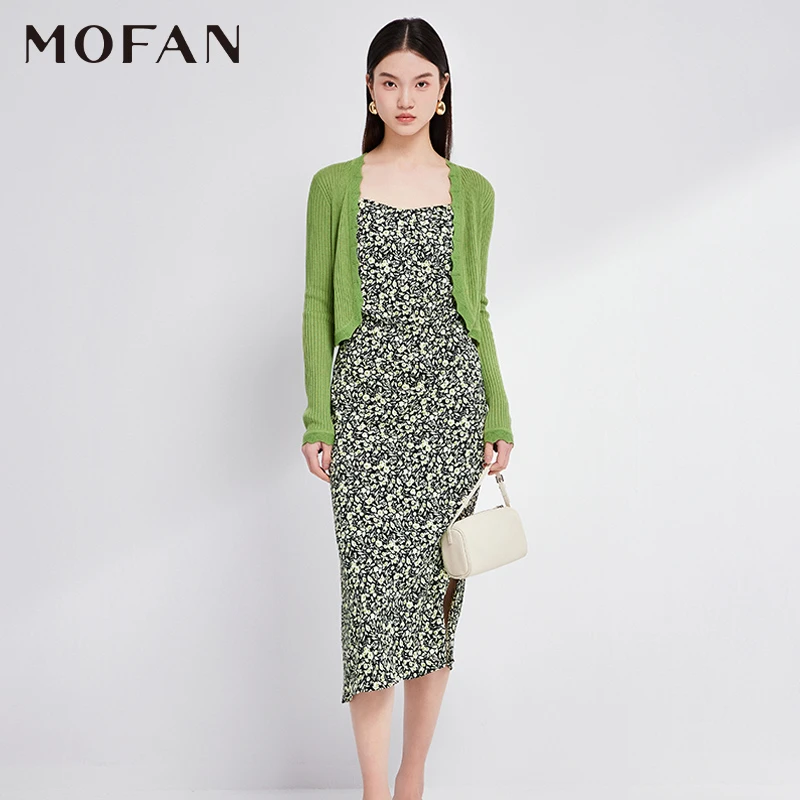 【小余专属】MOFAN摩凡夏新款奇异果绿毛针织衫MDE463852