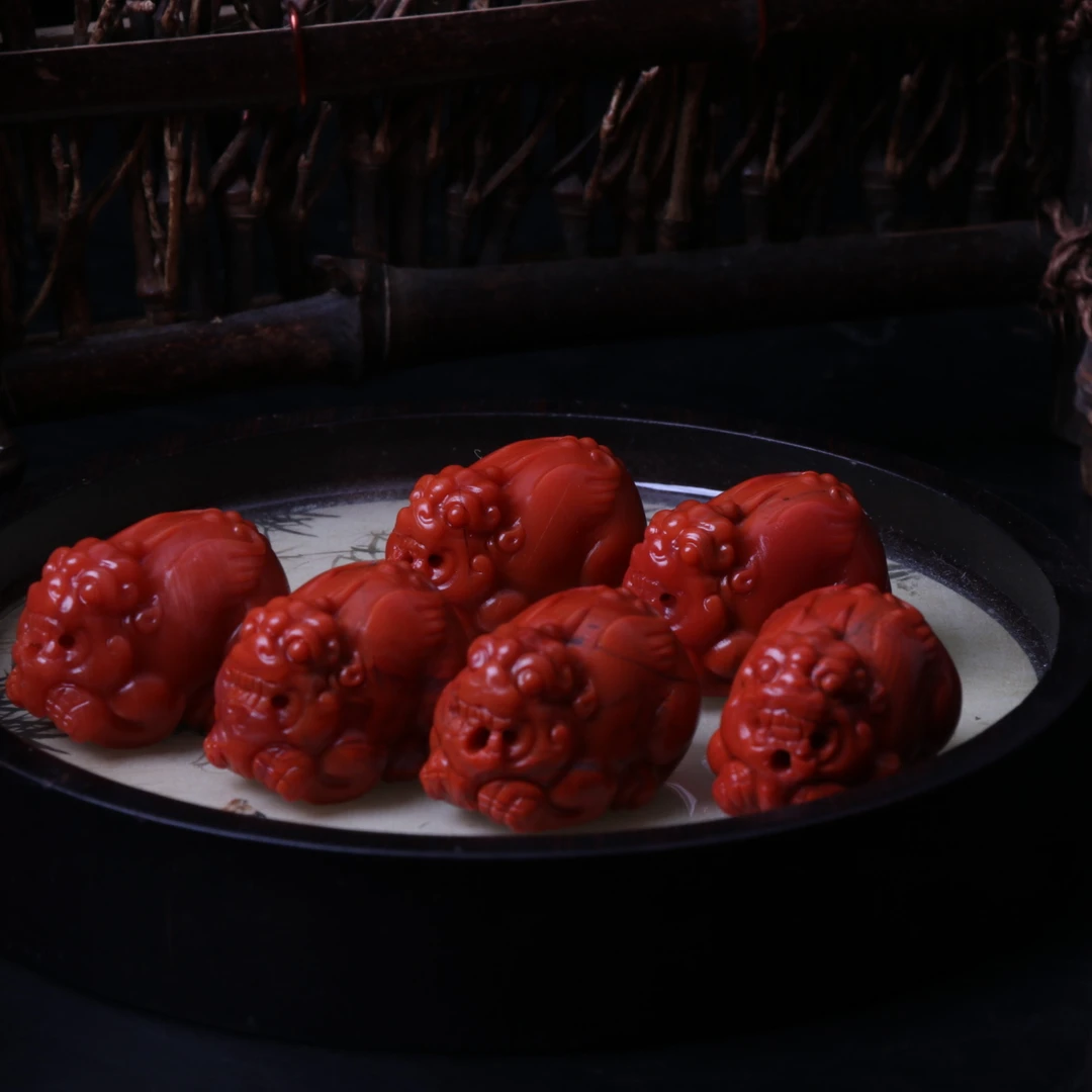 【蚂蚁珠宝】南红玛瑙19-20mm左右通孔貔貅精工雕刻一个2p966