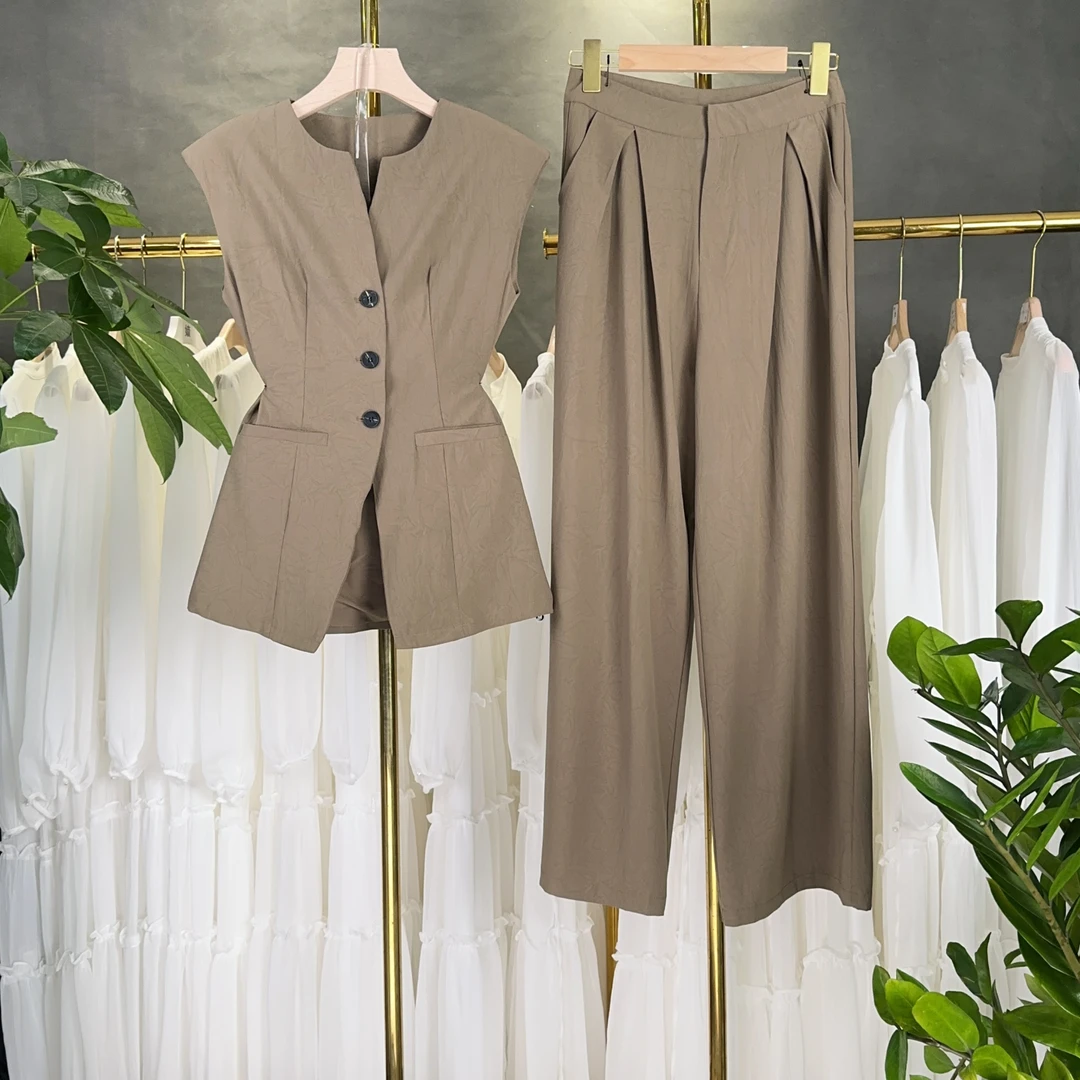 【RG1905】2025年新款时尚气质百搭减龄显瘦套装