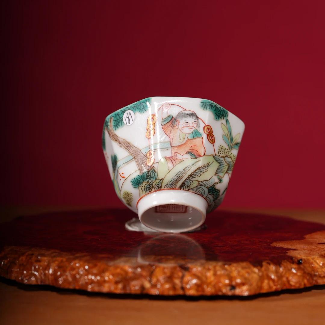 181清同治人物小杯瓷器收藏 文物商店 明清瓷器  非仿古工艺品