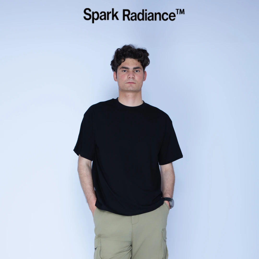 原创设计新款单品SparkRadince纯棉T恤简约风百搭风通勤商务休闲