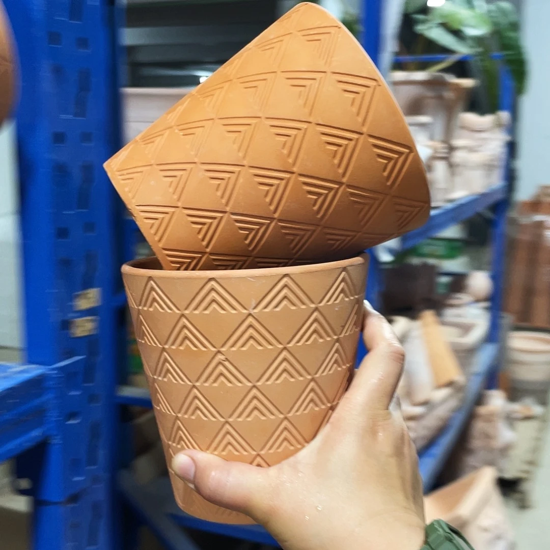 口14×14     红陶色三角发2