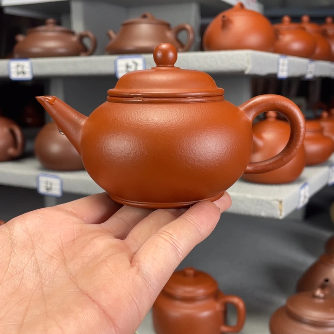 茶壶紫砂赵庄朱泥全手工170毫升
