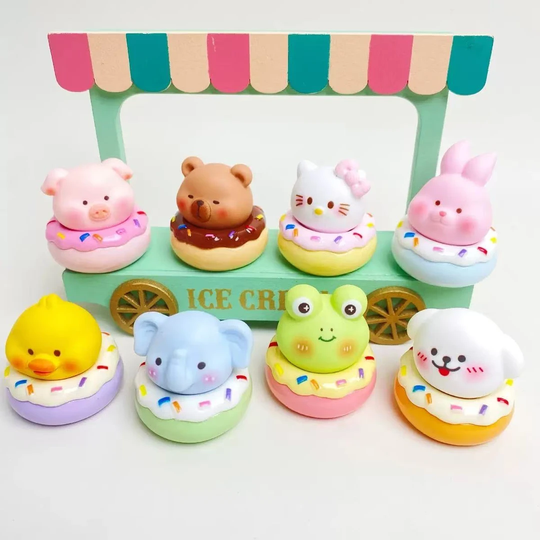 【动物甜甜圈】立体树脂桌面摆件