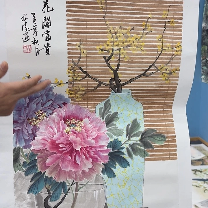 国画手绘国画作品