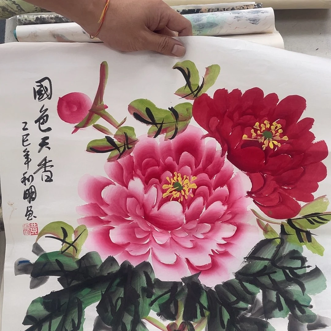 国画纯手绘字画宣纸