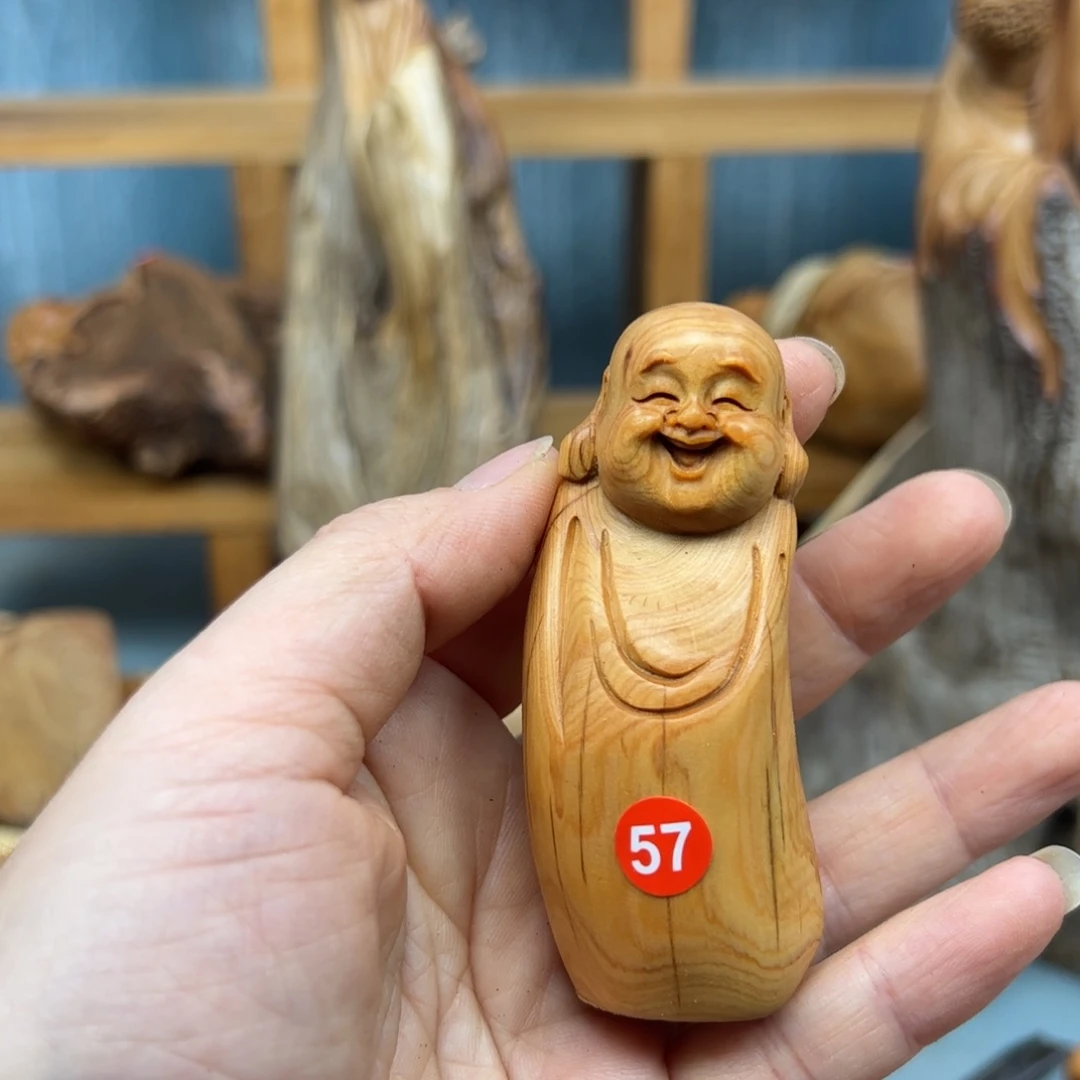 大***炮木崖柏木摆件手把件