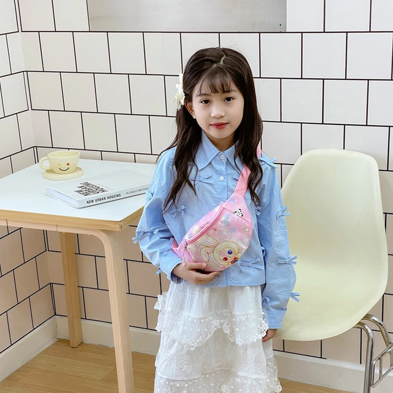 儿童包包可爱小兔子女童胸包宝宝小女孩腰包户外百搭儿童斜挎包轻