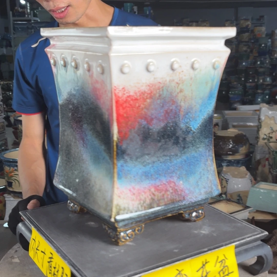 一风堂石湾花盆 内18高32