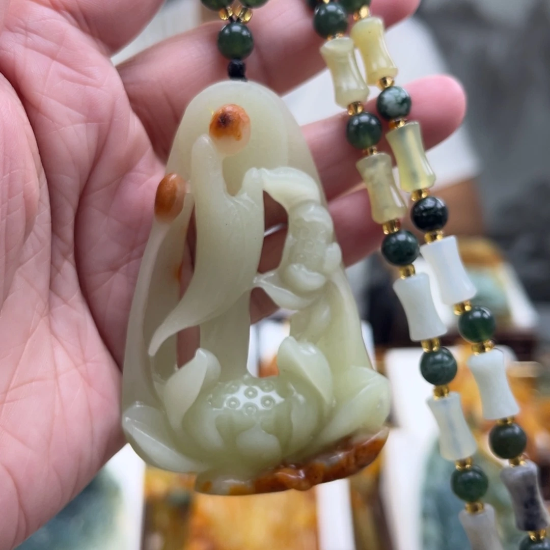 岫玉未镶嵌挂件挂件