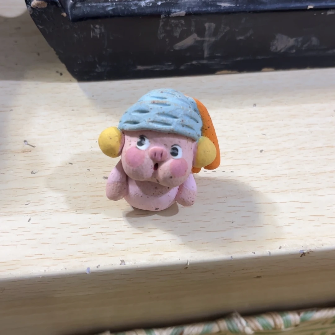 泥塑古镇炻陶花盆