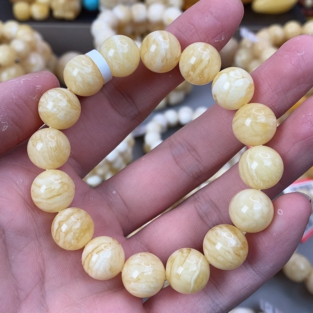 蜜蜡未镶嵌珠宝奇石12mm➕ 18.3g