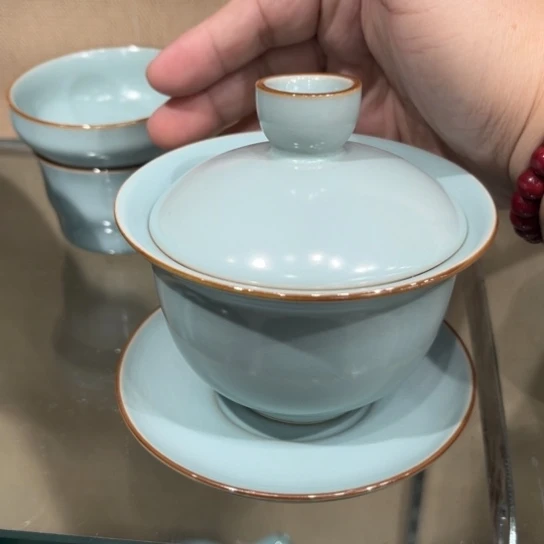 瓷片陶瓷茶具汝瓷茶具
