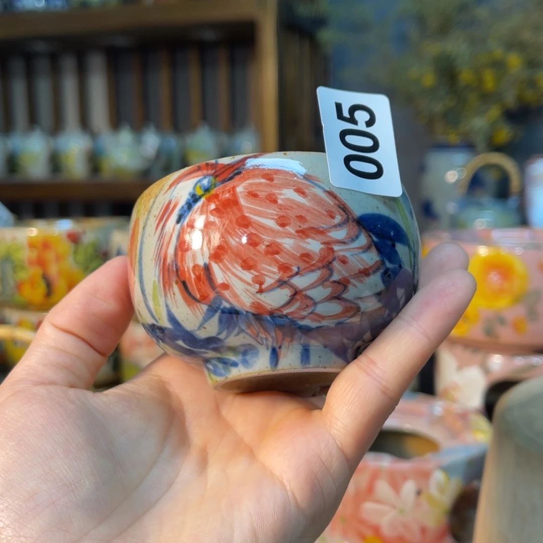 杯素浅陶瓷手工手绘