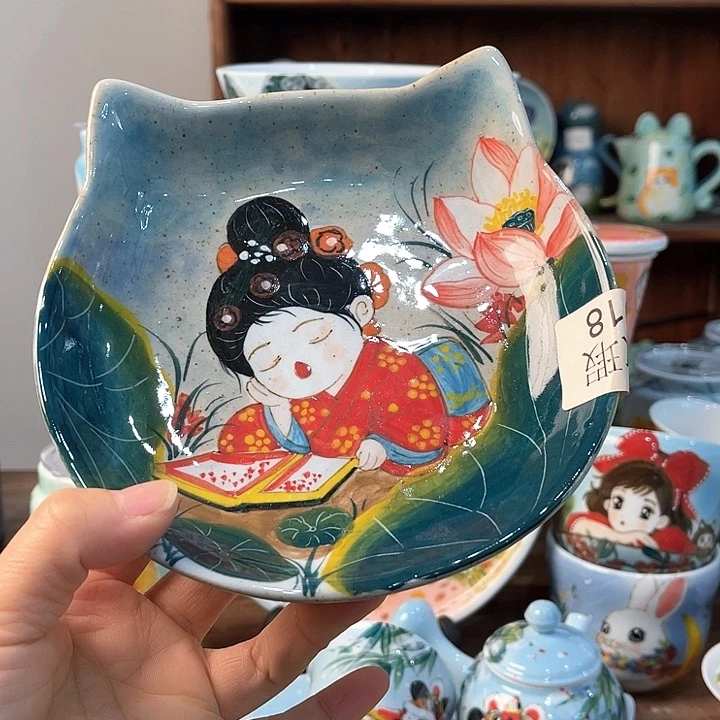 陶景德镇釉下手绘陶瓷