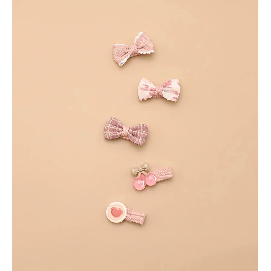 宝宝发卡可爱甜美公主儿童女孩全包布发饰婴儿发夹不伤发套装发饰