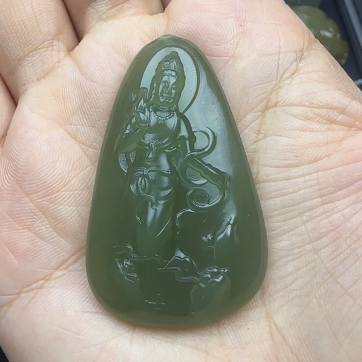 和田玉未镶嵌挂件