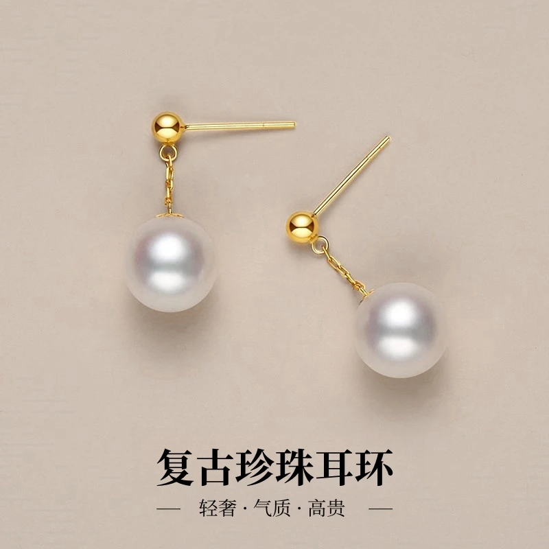 925银耳饰 复古珍珠流苏耳线轻奢气质高贵纯银耳环女高级感耳钉女