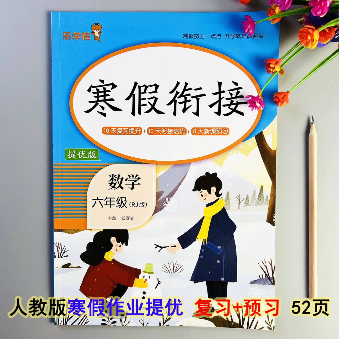 寒假衔接六年级数学寒假作业人教版寒假练习题寒假预复习每日一练