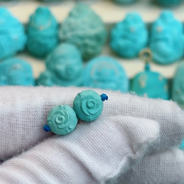 未镶嵌绿松石珠宝奇石