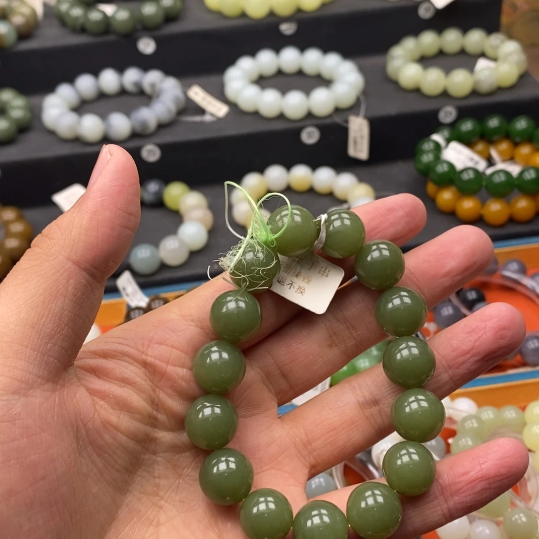 和田玉未镶嵌手链