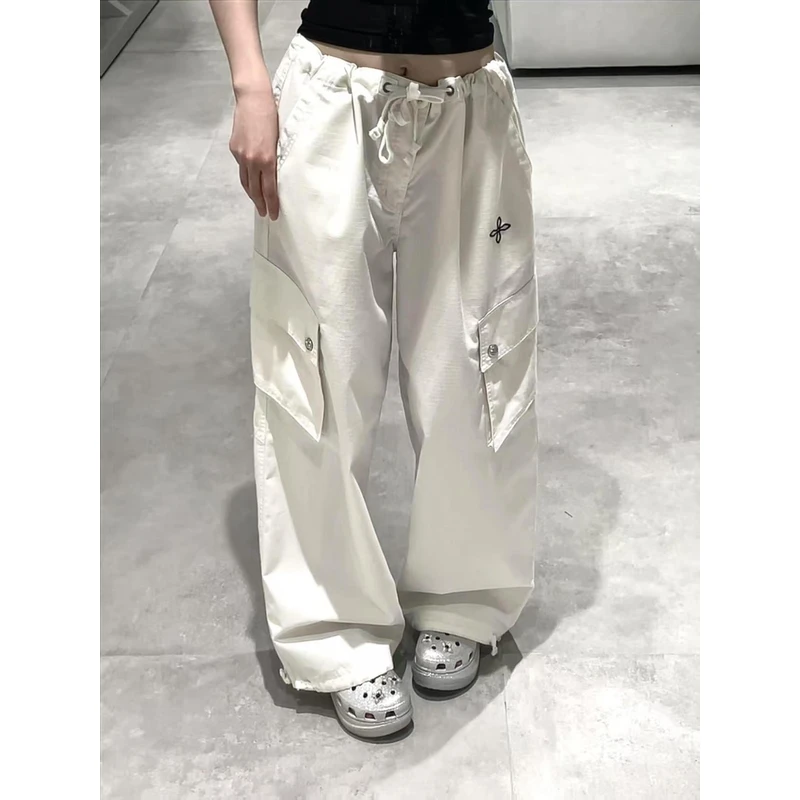 【幻影古典伞兵裤】十字花抽绳可调节阔腿工装休闲裤25新款