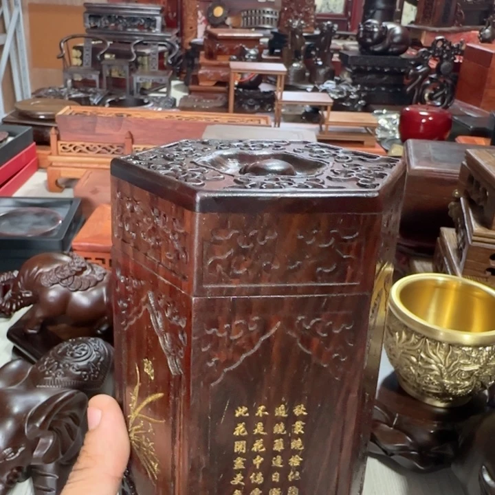 琉璃手工艺品红木工艺品摆件