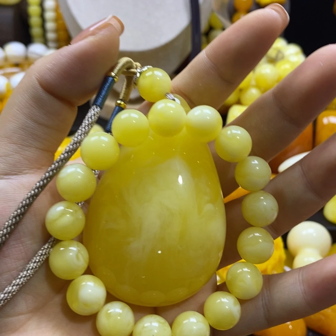 一***好树脂大号水滴加12手串百花