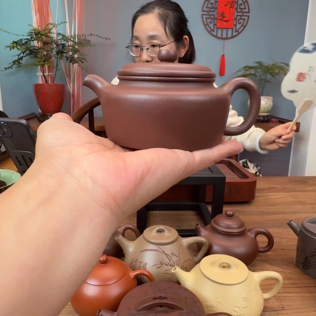 楚***器茶壶紫泥老紫泥莲子