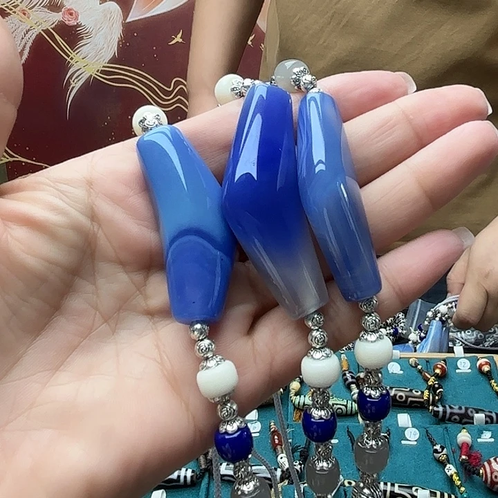 志***道玛瑙/玉髓颈饰合金多样性发其一