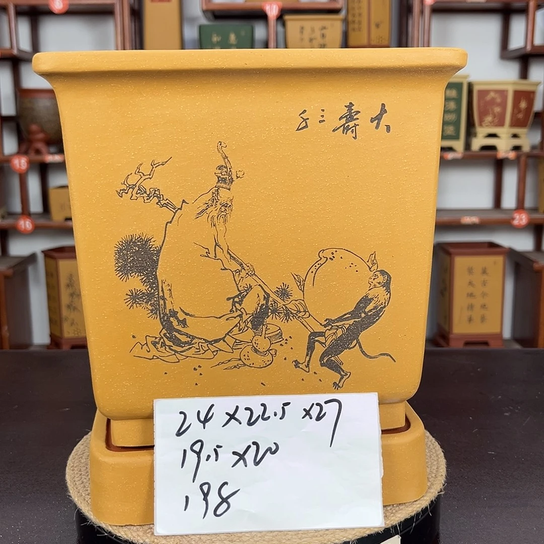 紫砂花盆紫砂花盆